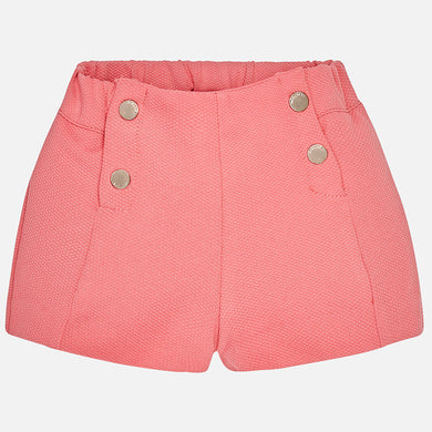 Girls Coral Fitted Shorts