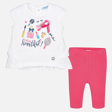 Printed T-Shirt & Leggings Set