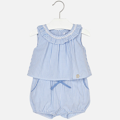 Short Striped Playsuit