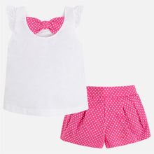 Printed T-Shirt With Spotted Shorts