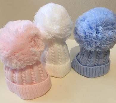 Cable Pom Hat