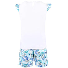 Girls Butterfly Detailed T-Shirt and Shorts Set
