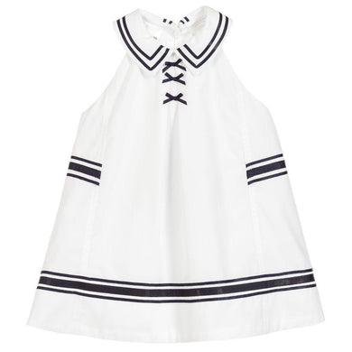 Girls Sleeveless Nautical Dress
