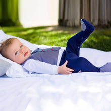 Baby Boys Romper with Detailed Waistcoat/Tie Front