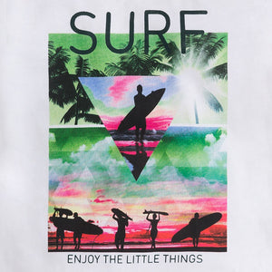 Surf Print T-Shirt & Shorts Set