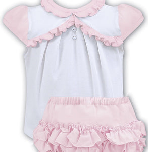 Girls Top and Frilly Shorts set