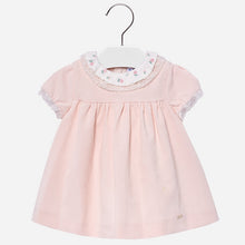 Baby Girls Delicate Lace and Embroided Detailed Fine Cord Dress