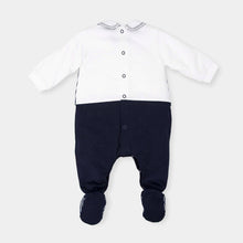 Baby Boys Romper with Detailed Waistcoat/Tie Front