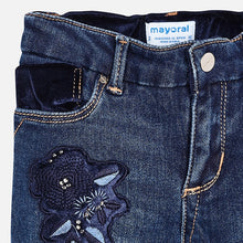 Girls Detailed Embroidered Denim Jeans