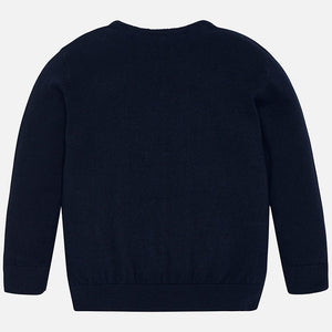 Boys Round Neck Jumper Finished in Soft Elastic Cotton Knit