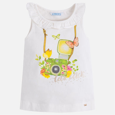 Girls Printed Sleeveless Top