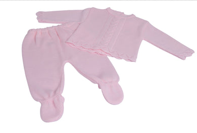 Knitted Top and Trousers Set