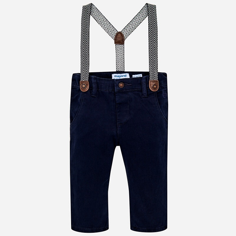 Trousers with braces - Navy blue - Kids | H&M