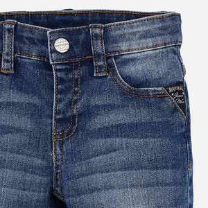 Boys Denim 5 Pocket Detailed Adjustable Waist Slim Fitting Jeans