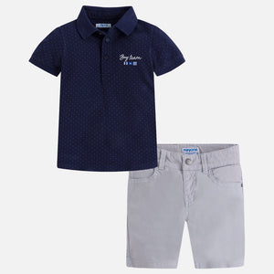 Boys Polo Shirt & Shorts Set
