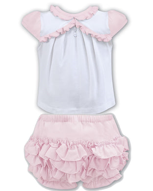 Girls Top and Frilly Shorts set