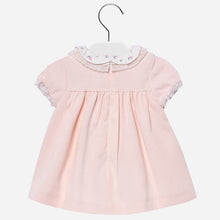 Baby Girls Delicate Lace and Embroided Detailed Fine Cord Dress