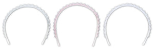 Girls Headband with Applique and Gem Detail on a Comfort Fabric Band