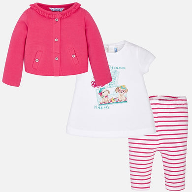 Girls Three Piece Leggings Set