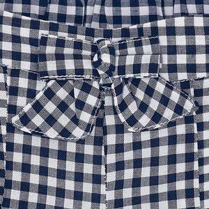 Girls Gingham Shorts with Bow Detail