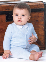 Baby Boys Cable and Detailed Fine Knit All in One Suit