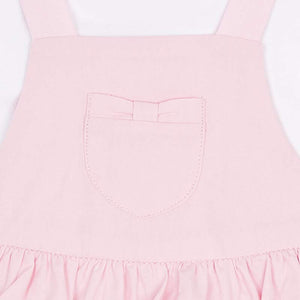 Baby Ruffled Skirt and Pants All in One Set with Short Sleeved T-Shirt Top with Contrasting Trim  and Matching Headband